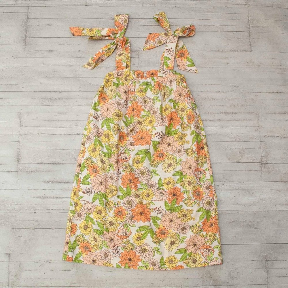 NWT J. Crew Tie-shoulder Cotton Poplin Dress in Zinnia Floral size M